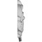Ekena Millwork 4 1/4"W x 5 3/4"H x 3/8"P Colton Flower Onlay, Right ONL04X06X00CO-R - alternate 4